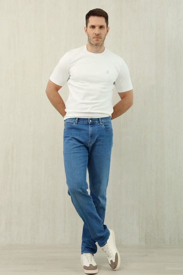 Мужские синие джинсы Loro Piana Premium