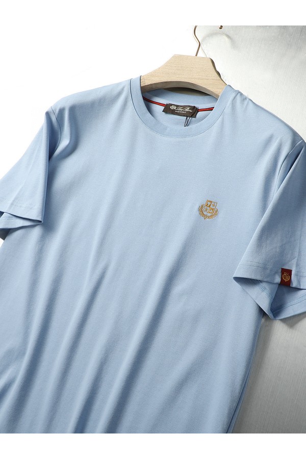 Мужская футболка Loro Piana Premium - Light Blue