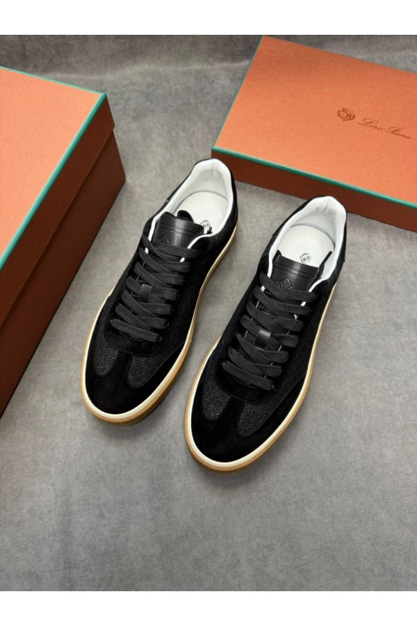 Мужские кроссовки Loro Piana Tennis Walk - Black