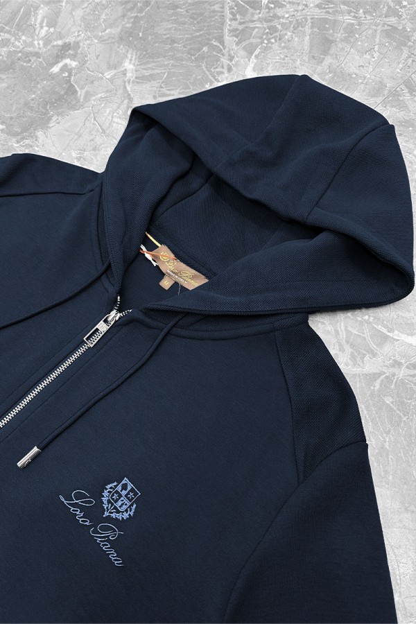 Спортивный костюм Loro Piana logo-embroidered - Navy