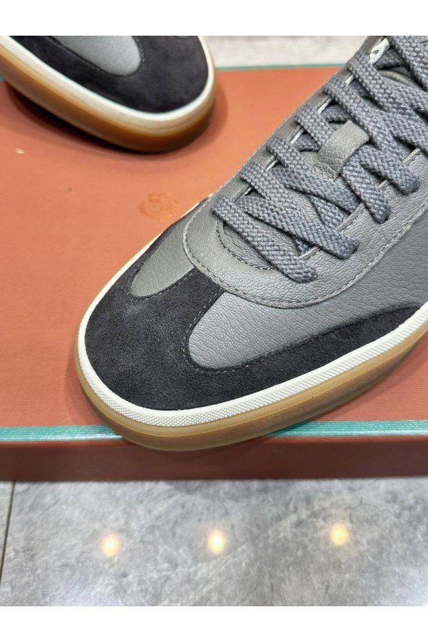 Мужские кожаные кроссовки Loro Piana Tennis Walk