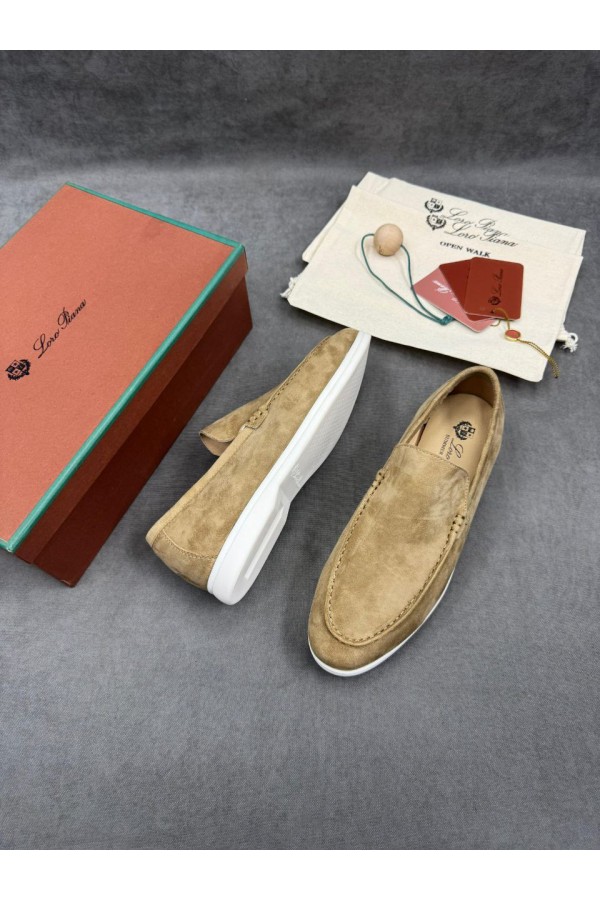 Мужские замшевые лоферы Loro Piana