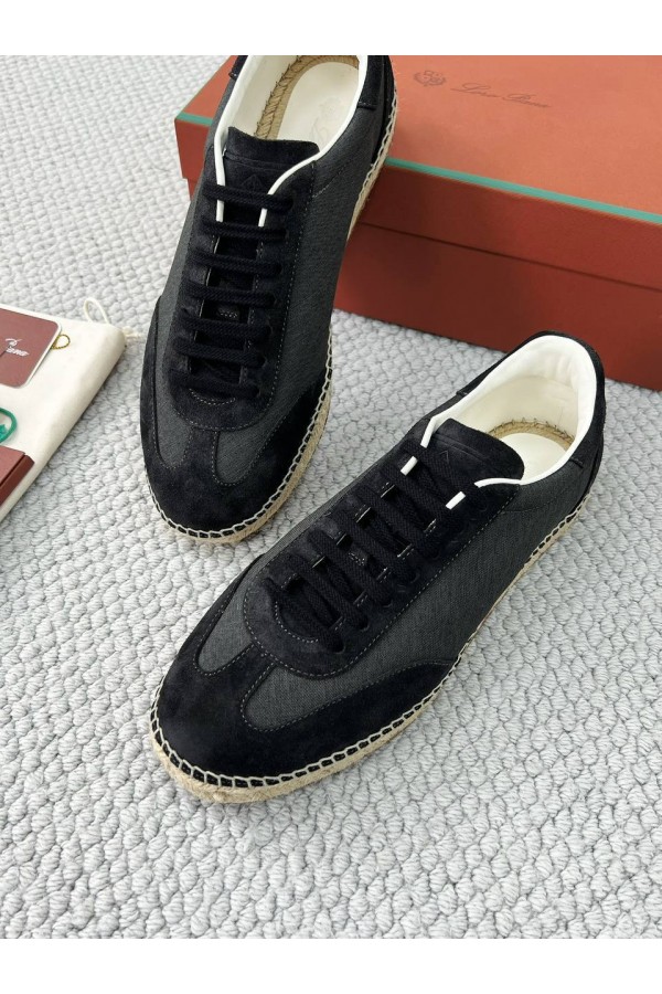 Мужские кроссовки Loro Piana Sea Tennis Walk - Black