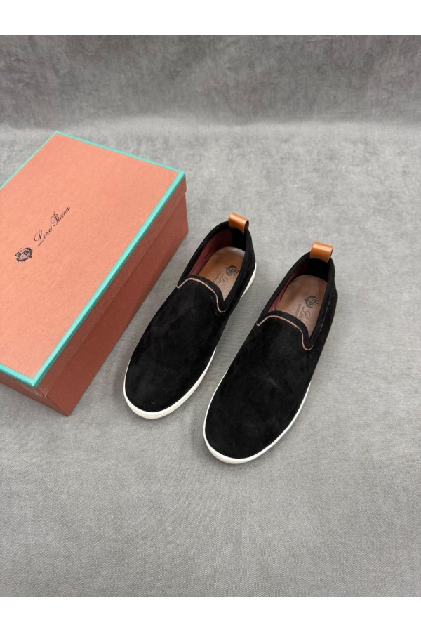 Мужские лоферы Loro Piana Venice Walk - Black
