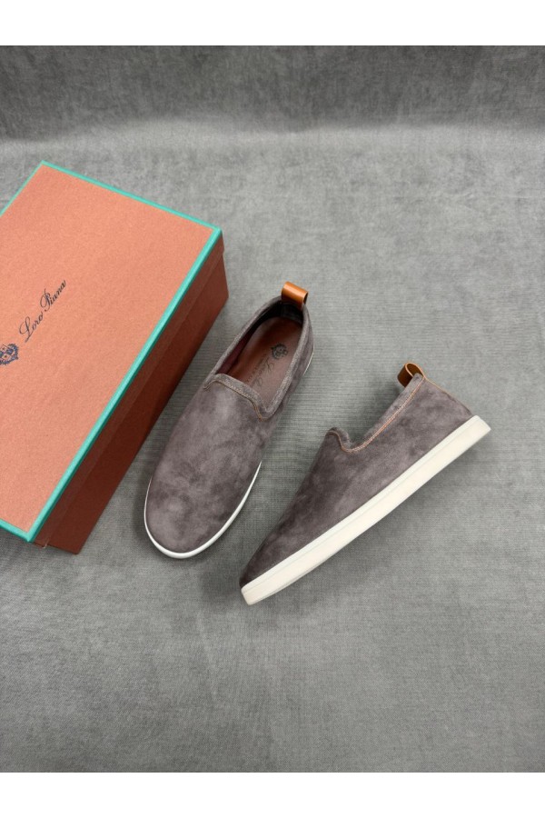 Мужские лоферы Loro Piana Venice Walk - Grey