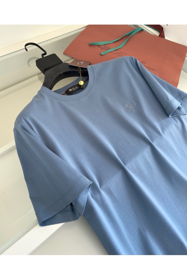 Мужская голубая футболка Loro Piana