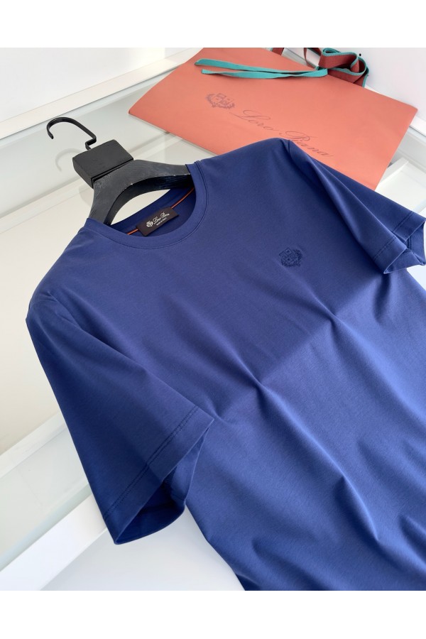 Мужская синяя футболка Loro Piana