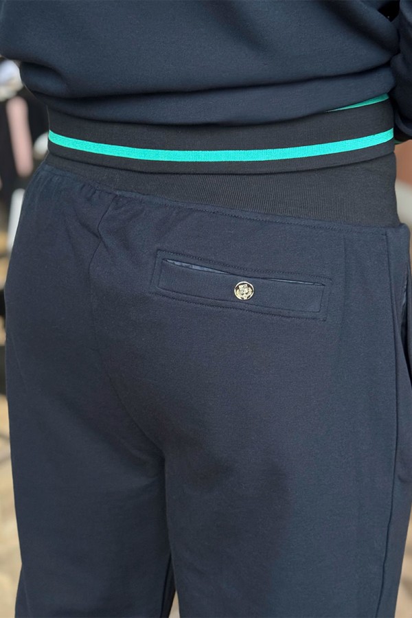 Мужские спортивные штаны Loro Piana monogram - Navy