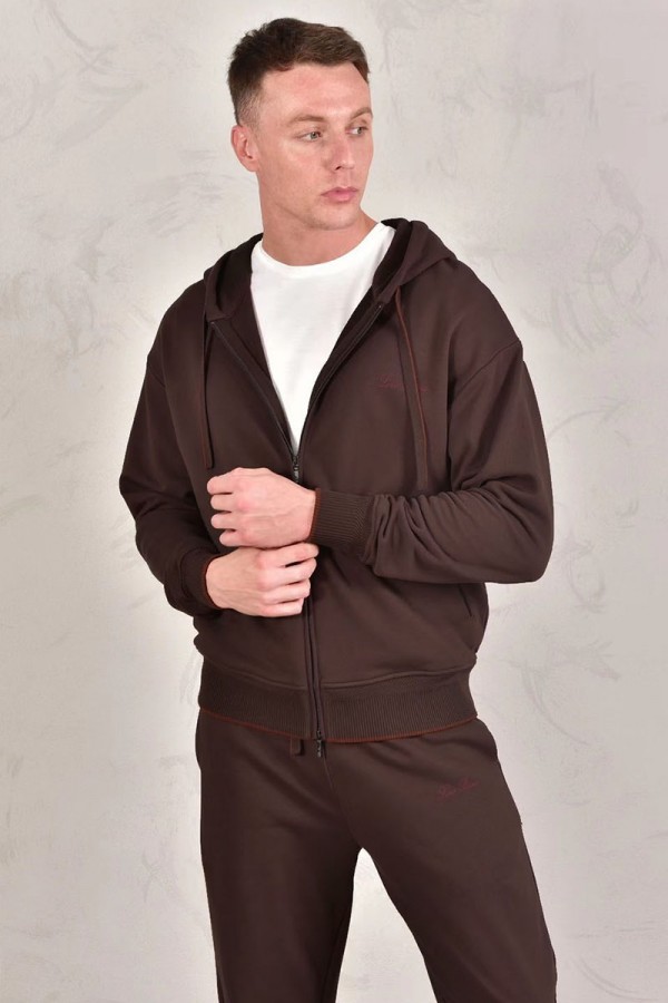 Спортивные штаны Loro Piana Premium signature logo - Brown