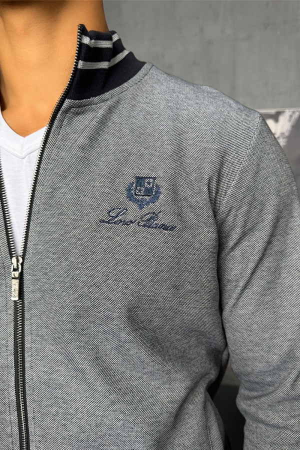 Спортивный костюм Loro Piana logo-embroidered - Blue / Grey
