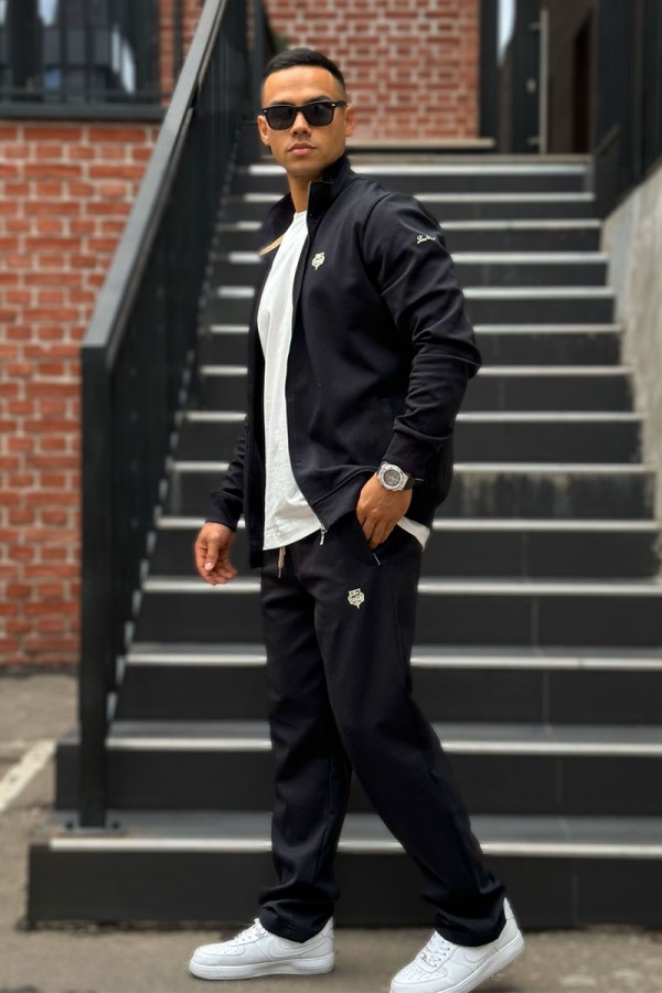 Кофта на молнии Loro Piana logo-embroidered - Black