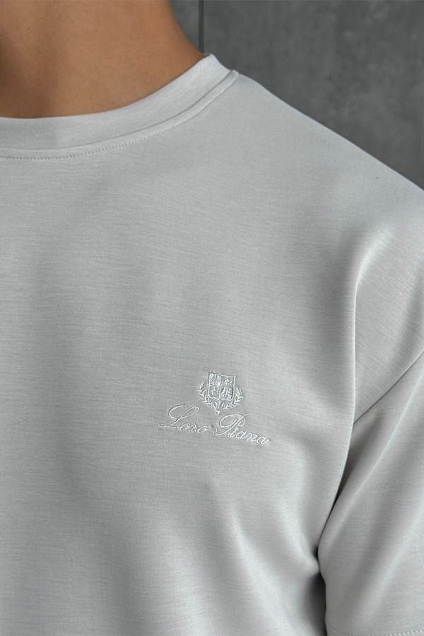 Мужская серая футболка Loro Piana