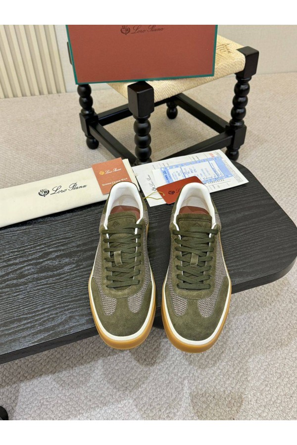 Мужские кроссовки Loro Piana Tennis Walk - Green