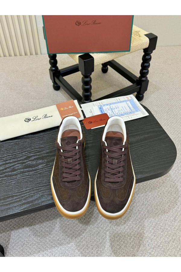 Мужские кроссовки Loro Piana Tennis Walk - Brown