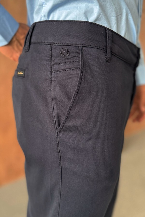 Мужские брюки Loro Piana тёмно-синего цвета