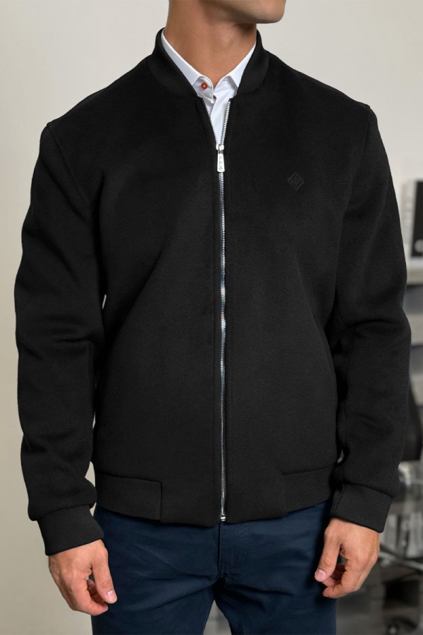 Мужской бомбер Loro Piana чёрного цвета