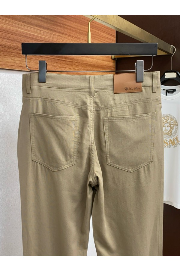 Джинсы бежевого цвета Loro Piana Premium