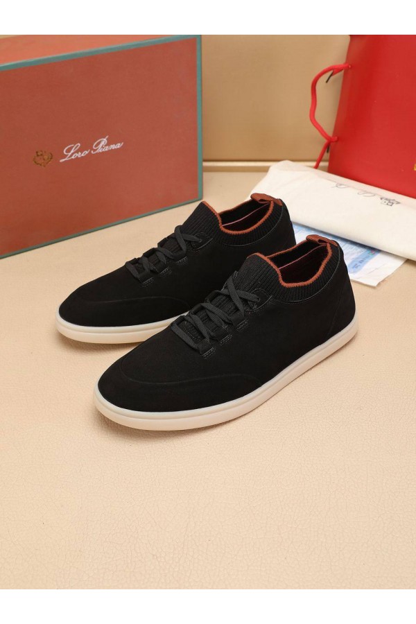 Мужские кроссовки Loro Piana Soho Walk - Black