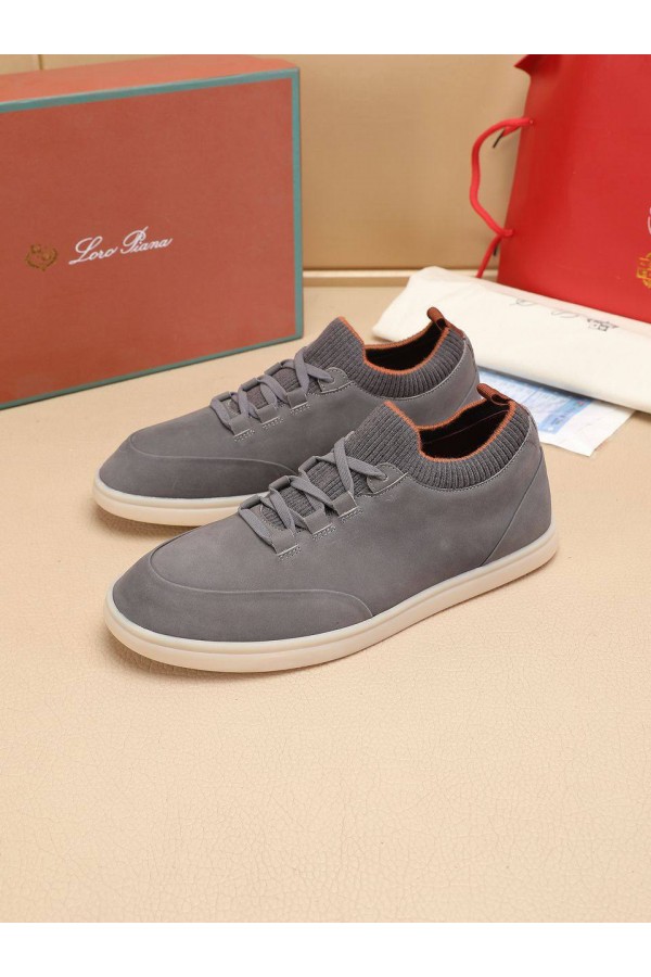 Мужские кроссовки Loro Piana Soho Walk - Grey