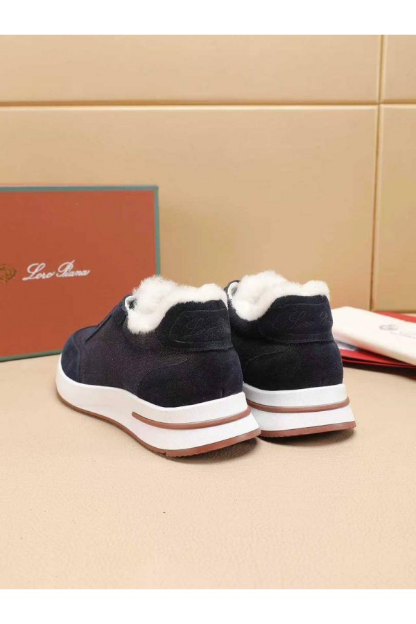 Кроссовки с мехом Loro Piana Week End Walk Evo