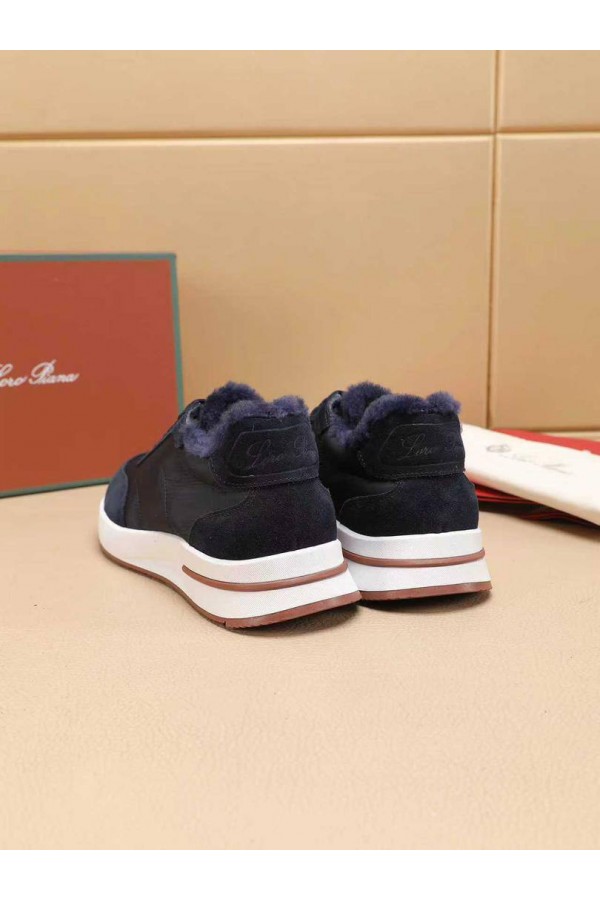 Кроссовки с мехом Loro Piana Week End Walk Evo