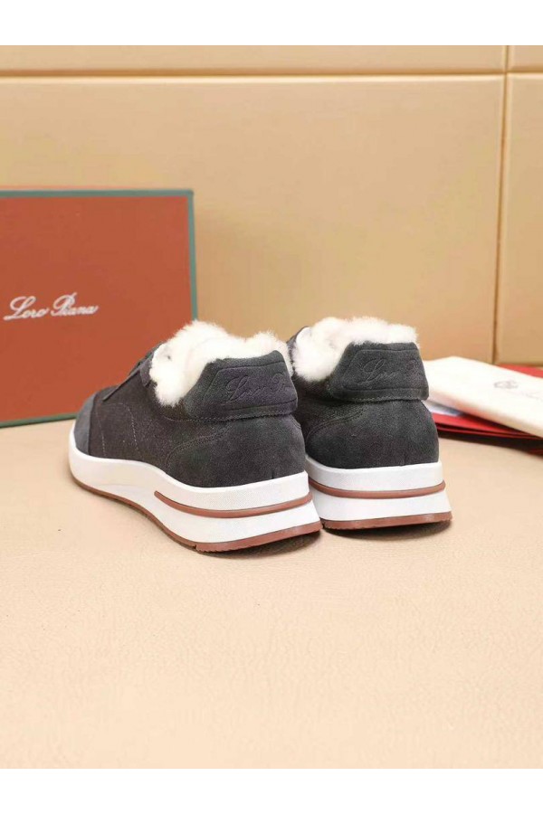 Кроссовки с мехом Loro Piana Week End Walk Evo