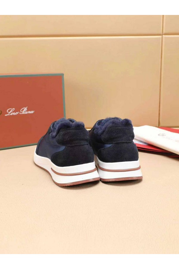 Кроссовки с мехом Loro Piana Week End Walk Evo