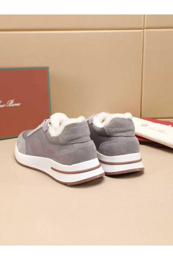 Кроссовки с мехом Loro Piana Week End Walk Evo