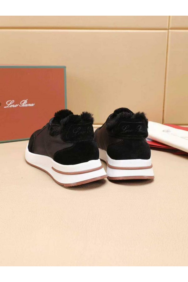 Кроссовки с мехом Loro Piana Week End Walk Evo