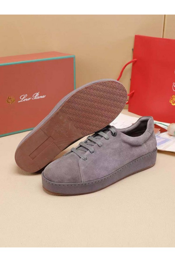 Мужские замшевые кроссовки Loro Piana