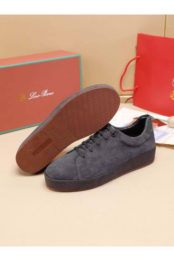 Мужские замшевые кроссовки Loro Piana