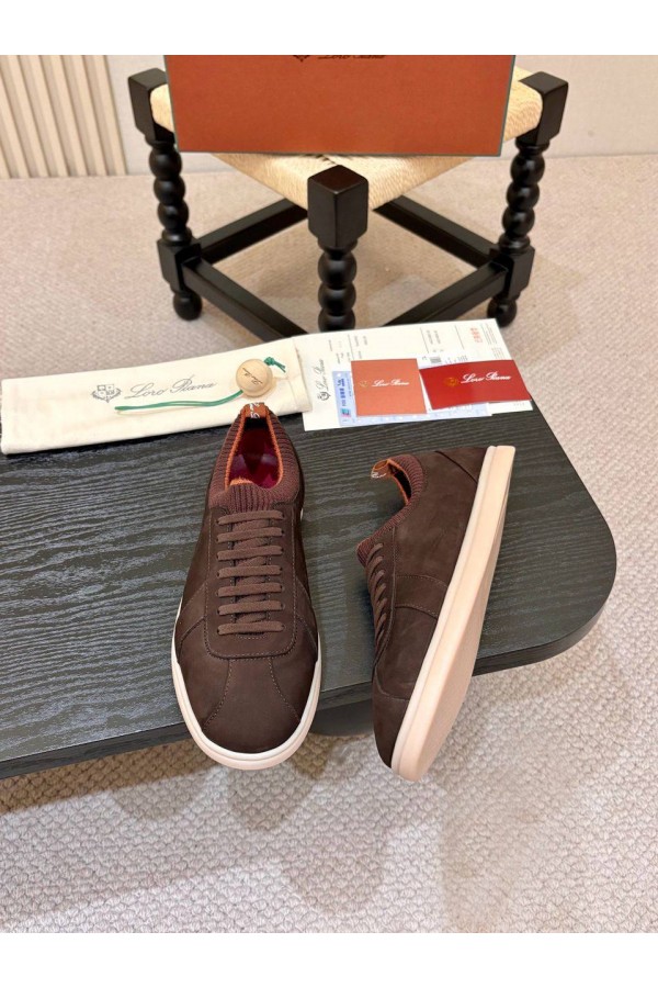 Мужские кроссовки Loro Piana Soho 2.0 Walk - Brown