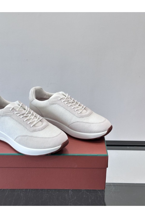 Мужские кроссовки Loro Piana Week End Walk - White