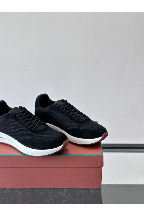 Мужские кроссовки Loro Piana Week End Walk - Black