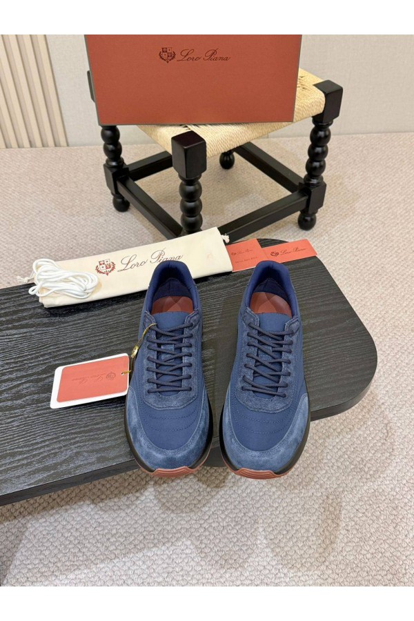 Мужские кроссовки Loro Piana Week End Walk - Navy