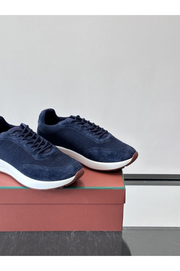 Мужские кроссовки Loro Piana Week End Walk - Navy