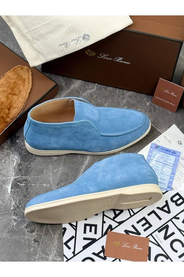 Мужские лоферы с меховой стелькой Loro Piana