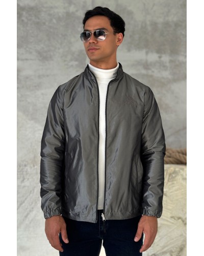 Двусторонняя ветровка Loro Piana - Grey / Black