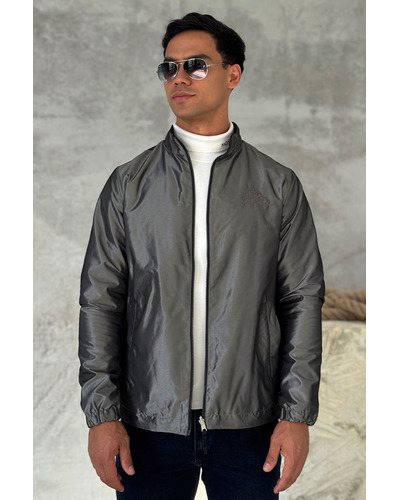 Двусторонняя ветровка Loro Piana - Grey / Black