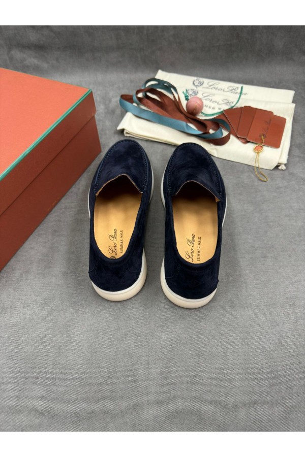 Мужские замшевые лоферы Loro Piana