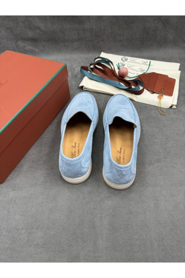 Мужские замшевые лоферы Loro Piana