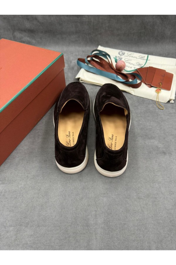 Мужские замшевые лоферы Loro Piana