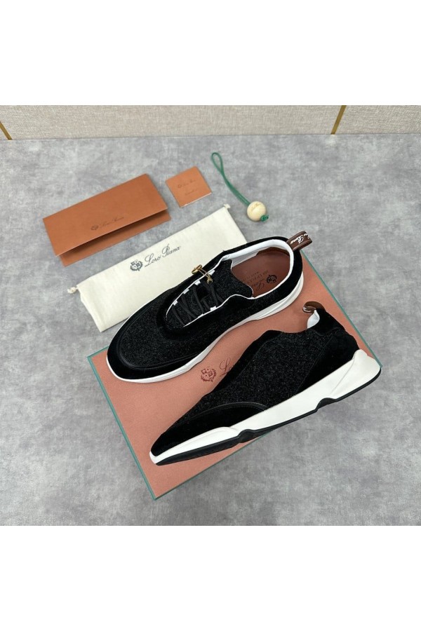 Мужские кроссовки Loro Piana 360 Lp Flexy Walk - Black