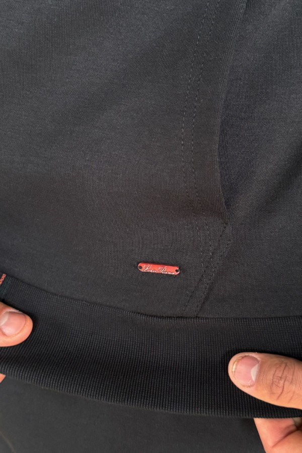 Мужская кофта на молнии Loro Piana - Black