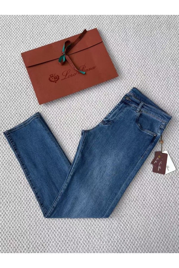Мужские синие джинсы Loro Piana Premium