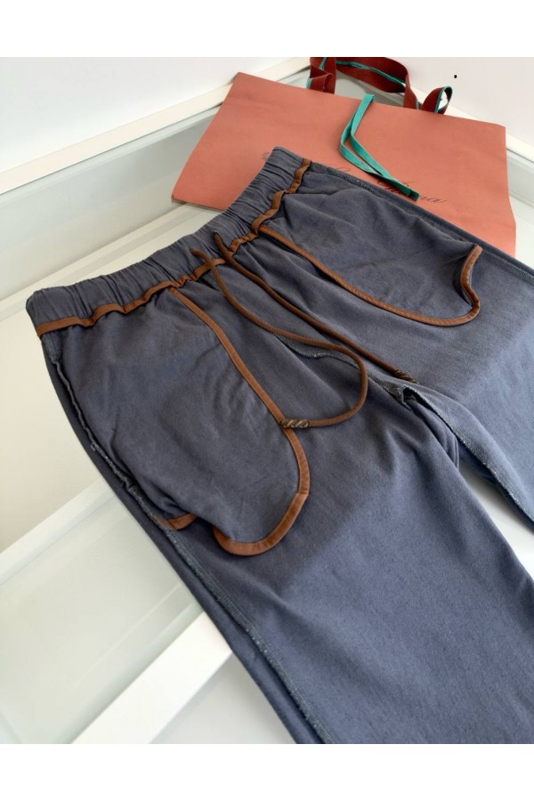 Штаны серого цвета Loro Piana Premium