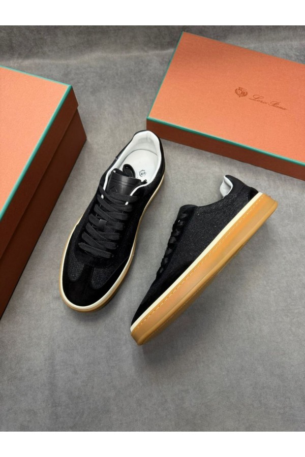 Мужские кроссовки Loro Piana Tennis Walk - Black