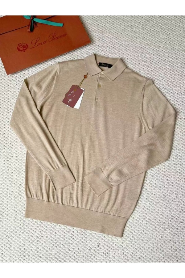 Поло с длинным рукавом Loro Piana Premium - Flower Aprecot