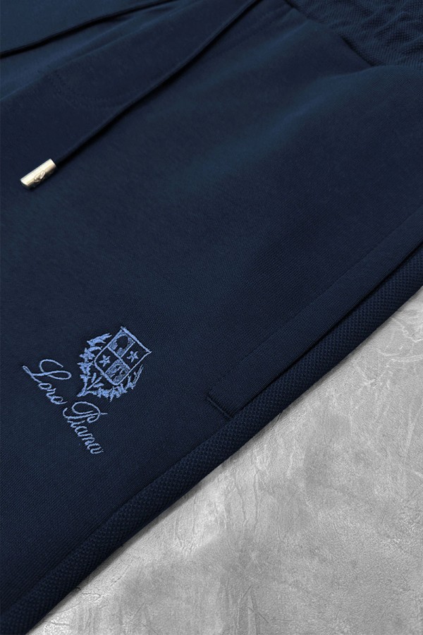 Спортивный костюм Loro Piana logo-embroidered - Navy