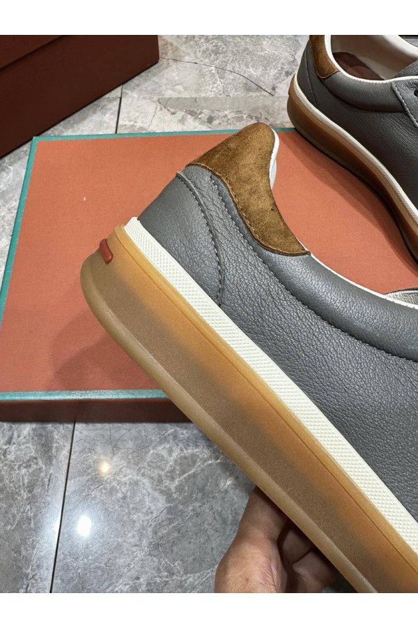 Мужские кожаные кроссовки Loro Piana Tennis Walk